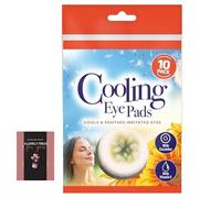 Hayfever Cooling Eye Pads 10 Pack - Cucumber & Vitamin E Infused Soothes Tired, Puffy Eyes Hydrating & Refreshing Biodegradable & Fridge-Friendly Eye Treatment