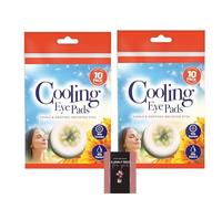 Hayfever Cooling Eye Pads 20 Pack - Cucumber & Vitamin E Infused Soothes Tired, Puffy Eyes Hydrating & Refreshing Biodegradable & Fridge-Friendly Eye Treatment