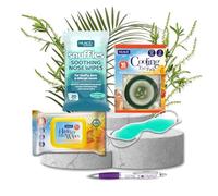 Hayfever Relief Bundle | 30 Hayfever Wipes, 10 Cooling Eye Pads, 20 Soothing Nose Wipes, Cooling Gel Eye Mask & Sinta Gifts Pen | Allergy Relief for Itchy Eyes, Runny Nose & Sinus Comfort