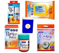 Hayfever Relief Set - Nuage Hayfever Wipes, Nuage Face Mist Spray, Nuage Barrier Balm, Nuage Cooling Eye Pads, Brighter Outside Mini Tissues. Pollen Anti Allergy Remedies for Hay Fever Allergies