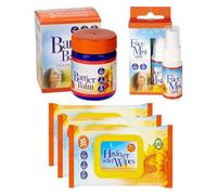 Hayfever Relief Wipes 3pk - 1 Hayfever Balm Pollen Barrier - 1 Face Mist Spray 15ml Cools & Refreshes -Allergy Protection and Relief for Adults and Kids Hayfever Kit-Set of 5