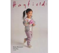 Hayfield Baby Blossom Chunky Knitting Pattern - 5568 Cardigan 1-4 Years