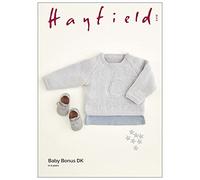Hayfield Baby Bonus DK: Crescent Moon Sweater Knitting Pattern 5418