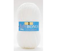 Hayfield Baby Bonus Knitting Yarn DK 856 Baby White - per 100 gram ball
