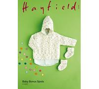 Hayfield Baby Bonus Spots DK Knitting Pattern - 5446 Hooded Jacket & Bootees