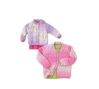 Hayfield Baby Cardigans Blossom Knitting Pattern 4677 Chunky