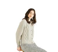 Hayfield Bonus Aran Knitting Pattern - 10322 Round Neck Cardigan