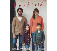 Hayfield Bonus Aran Tweed Knitting Pattern - 8170 Cardigans