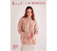 Hayfield Bonus Aran with Wool Knitting Pattern - 10610 Ladies Sweater