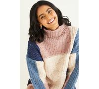 Hayfield Bonus Chunky Tweed Knitting Pattern - 10340 Sweater & Scarf