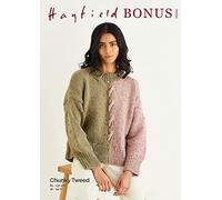 Hayfield Bonus Chunky Tweed Knitting Pattern - 10341 Sweater