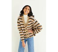 Hayfield Bonus Chunky Tweed Knitting Pattern - 10342 Cardigan