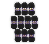 Hayfield Bonus DK, 10 Pack, Black (965), 100g Balls by Sirdar