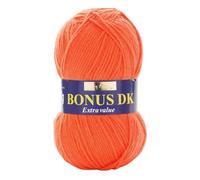 Hayfield Bonus DK Double Knitting, Bright Orange (981), 100g by Sirdar