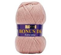Hayfield Bonus DK Double Knitting, Oyster Pink (614), 100g by Sirdar