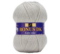 Hayfield Bonus DK Double Knitting, Pearl Grey (615), 100g