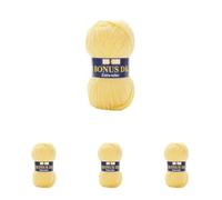 Hayfield Bonus DK Double Knitting, Primrose (957), 100g by Sirdar (Pack of 4)