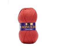 Hayfield Bonus DK Double Knitting, Soft Red (617), 100g by Sirdar