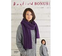 Hayfield Bonus Glitter DK Knitting Pattern - 10022 Scarves