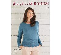Hayfield Bonus Glitter DK Knitting Pattern - 10023 Sweater