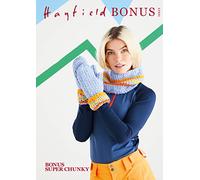 Hayfield Bonus Super Chunky Knitting Pattern - 10623 Snood & Mittens