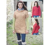 Hayfield Ladies Sweater & Tunic Top Bonus Knitting Pattern 7138 Aran