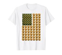 Hayfield Stars American Pride Design for Hay Farmers Value Graphic T-Shirt, Men, White, L