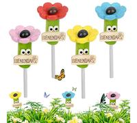 HAYGEM Pack of 4 Yard Bee Drinkers, Colour Insect Drinkers Garden, Bee Water Station, Bee Drinking Cup for Outdoor Garden Decoration, Safe Drinking Place for Insects