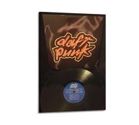HAYGTRE Daft Punk Poster Room Decor Artistic Poster for Room Aesthetic Canvas Wall Art Bedroom Decor 12x18inch(30x45cm) Frame-style