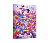 HAYGTRE The Amazing Digital Circus Poster Room Decor Artistic Poster for Room Aesthetic Canvas Wall Art Bedroom Decor 12x18inch(30x45cm) Frame-style