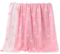 Hayisugar Soft Baby Blankets 6 Layer Muslin Cloth - 100% Cotton Kids Toddler Blanket Baby Swaddle Blanket for Boys & Girls, Pink Foot, 150 x 200 cm