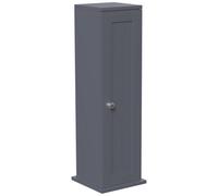 Hayle Matt Grey Freestanding Toilet Roll Holder Cupboard (H)650mm (W)200mm