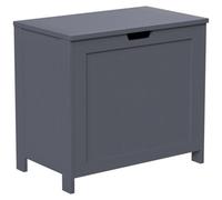 Hayle Matt Grey Wooden Large Laundry Hamper