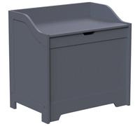 Hayle Matt Grey Wooden Laundry Chest