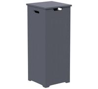 Hayle Matt Grey Wooden Small Laundry Hamper