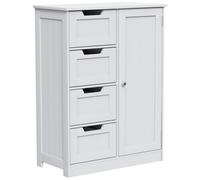 Hayle Matt White Freestanding Single Bathroom Drawer Cabinet (H) 810mm (W) 600mm