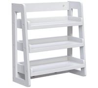 Hayle Matt White Wood Rectangular Wall-Mounted Bathroom Shelf (D)20Cm (H)53Cm (L)20Cm