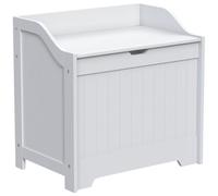Hayle Matt White Wooden Laundry Chest