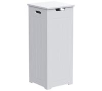Hayle Matt White Wooden Small Laundry Hamper