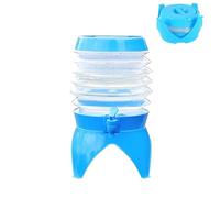 HayLEa 5L 2 in 1 Foldable Water Container,Camping Water Carrier with Handle,Collapsible Bucket Water Tank with Lid,Dispenser with Tap - Versatile & Portable Camping Accessories Campervan