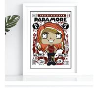 Hayley-Williams Para-More A3 A4 Print Poster Comic Style Movie Singer Wall Art Home Decor Gift Present Birthday Christmas unframed (A3)
