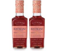 Hayman’s Sloe Gin 20cl | Stocking Filler | Master Award Winning Sloe Gin | Made with Wild British Sloe Berries | 26% ABV (Pack of 2)