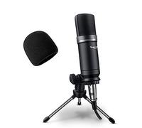 Hayner-Seek Podcast Studio Microphone Condenser Mic Podcast Equipment Bundle with 3.5mm Audio XLR Cable