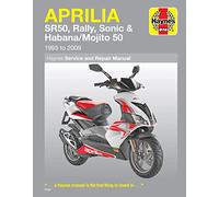Haynes Aprilia SR50,Rally,Sonic,Habana/Mojito Scooters 93-09 Manual (Paperback)