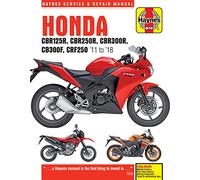 Haynes Honda CBR125/250/300R, CB300F & CRF250L/M (11-18) Manual (Paperback)