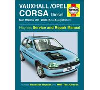 Haynes Vauxhall Corsa Repair Manual Manual Service Manual Workshop Manual 1993-2000
