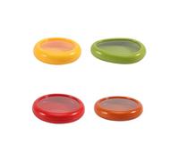 HAYOMAX Fruit and Vegetable Storage Containers Set of 4 - Silicone Food Storage Container For Keeping Food Fresh Reusable Food Saver Meal Prep Container for Avocado Tomato Onion Lemon