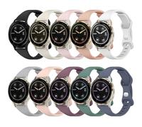 HAYONLIY 10 Pack Slim Silicone Sport Bands Compatible for Garmin Venu 3S/Vivoactive 4S/Venu 2S/ Vivomove 3S/Forerunner 255s/Forerunner 265s, 18mm Soft Thin Quick Release Strap for Women