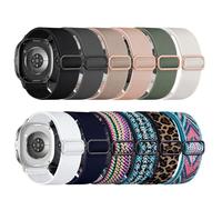 HAYONLIY 12 Pack Stretchy Bands Compatible for Samsung Galaxy Watch 8 Band 40mm 44mm/Galaxy Watch 8 Classic 46mm,No Gap Elastic Nylon Sport Wristband Adjustable Replacement Strap Men Women