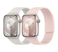 HAYONLIY 2 Pack Magnetic Silicone Band Compatible for Apple Watch 42mm 40mm 38mm 41mm,Strong Magnet Sport Replacement Strap for iWatch 11 10 9 8 7 6 5 4 3 2 1 SE Ultra Men Women